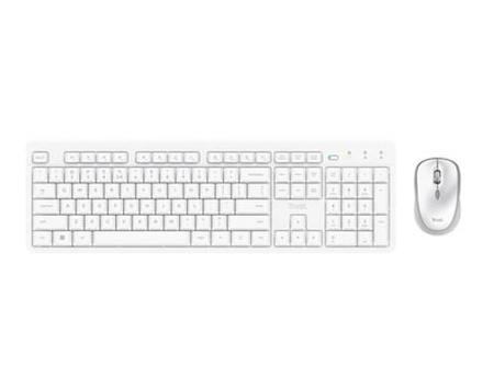 Klawiatura + mysz Trust ODY II Wireless White US