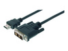 ASM AK-330300-020-S ASSMANN Kabel adapter HDMI 1.3 Standard Typ HDMI A/DVI-D (18+1) M/M czarny 2m