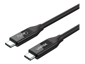 UNITEK C14100BK-0.8M Kabel USB-C 4.0 PD 100W 40Gbps 8K 0 8m