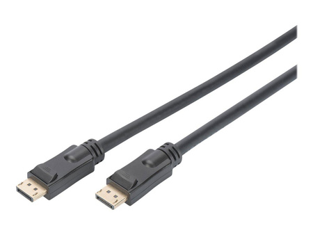 ASM AK-340105-200-S Kabel DisplayPort ze wzmacniaczem 4K 60Hz UHD Typ DP/DP M/M czarny 20m