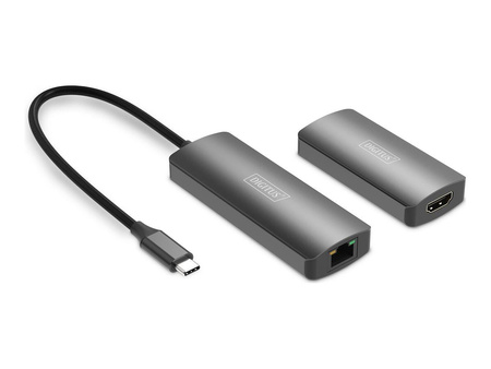DIGITUS 4K Video Extender USB-C - HDMI 4K/120Hz CAT6 30m
