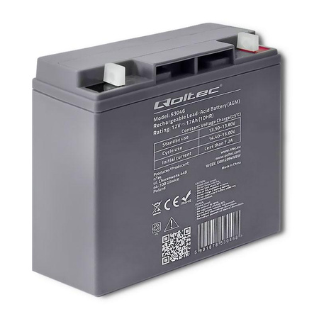 Akumulator AGM 12V | 17Ah | max. 255A 