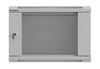 LANBERG Szafa instalacyjna rack wisząca 19 cali 6U 540x350 szara drzwi przeszklone flat pack