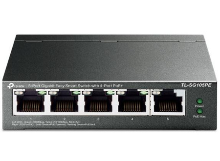 Przełącznik SG105PE Switch Smart 5xGb (4xPoE+) 