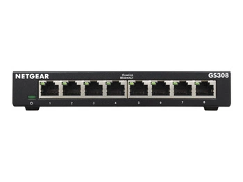 NETGEAR GS308-300PES Netgear 8-Port Gigabit Desktop Switch Metal 300-SERIES (GS308 v3)