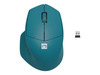 NATEC Mysz bezprzewodowa Siskin 2 1600DDPI Bluetooth 5.0 + 2.4Ghz niebieska