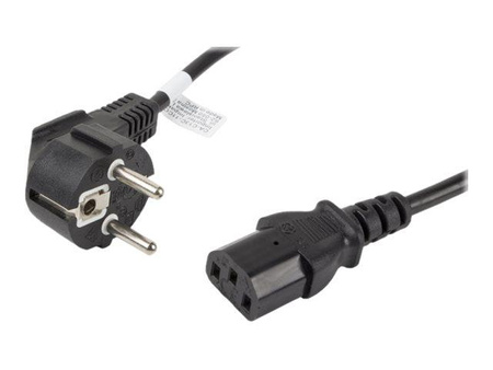 LANBERG CA-C13C-11CC-0018-BK Lanberg kabel zasilający komputerowy VDE CEE 7/7-> C13 1.8m
