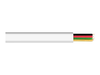 GEMBIRD TC1000S-100M Gembird kabel telefoniczny 4-żyłowy, biały, 100m (rolka, linka)