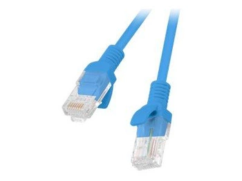LANBERG PCU5-20CC-0100-B Lanberg Patchcord RJ45, kat. 5e, UTP, 1m, niebieski, op. zbiorcze 10 szt