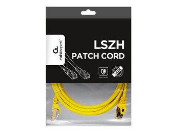 GEMBIRD PP6A-LSZHCU-Y-3M Gembird patchcord RJ45, kat. 6A, SFTP, LSZH, 3m, żółty