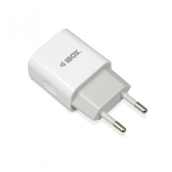 Ładowarka sieciowa IBOX C-35 1A WHITE ILUC35W (USB; kolor biały)