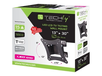 TECHLY 106602 Techly Uchwyt ścienny do TV LCD/LED/PDP 13-30 15kg VESA regulowany czarny