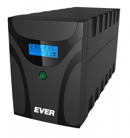 Zasilacz awaryjny UPS Ever Line-Interactive EASYLINE 1200 AVR 2xSCH USB RJ-11 LCD Bl