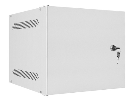 LANBERG Rack cabinet 10inch wall mount 4U 280x310 grey with metal door flat pack
