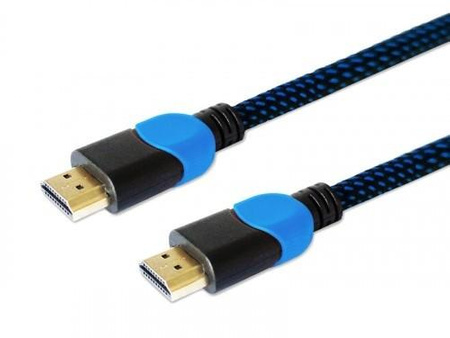 Kabel HDMI 2.0 niebiesko-czarny 3m, GCL-05
