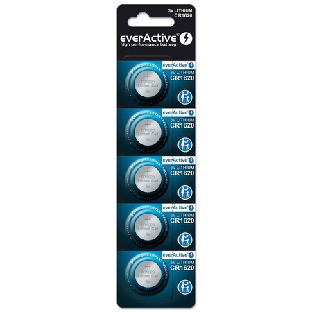 Bateria litowa CR1620 everActive 5 szt.