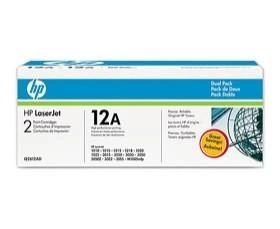 TONER CARTRIDGE 12A BLACK/DUAL PACK