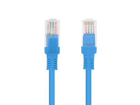 Patchcord Lanberg UTP kat.5e 1m niebieski