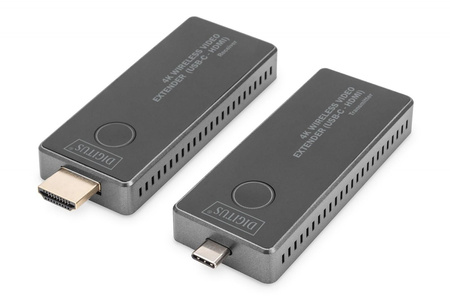 Przedłużacz/Extender USB-C - HDMI bezprzewodowy 30m UHD 4K30Hz audio (zestaw) 