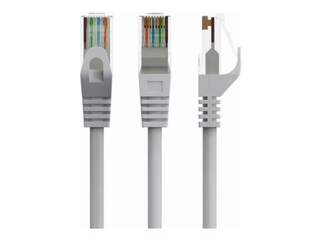 GEMBIRD patchcord kat 6 zalewane końcówki 0.5m szary