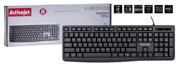 Activejet K-3803S Klawiatura przewodowa USB