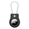 Uchwyt bezpieczny z linką do AirTag czarny