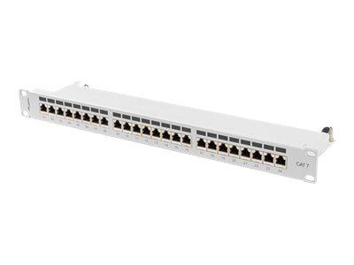 LANBERG patch panel 24 port 1U cat.7 FTP grey