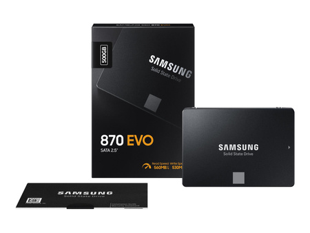 SAMSUNG 870 EVO 500GB SATA III 2.5inch SSD 560MB/s read 530MB/s write
