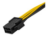 AKYGA Adapter z kablem AK-CA-07 PCI-E 6 pin m / PCI-E 8 pin f 20cm