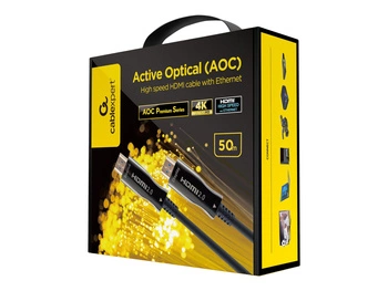 GEMBIRD Aktywny kabel optyczny AOC High Speed HDMI z Ethernetem AOC Premium Series 50m