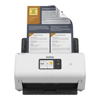 BROTHER ADS-4500W Document scanner Dual CIS Duplex A4 600x600dpi 35ppm mono/35ppm colour ADF 5250scans/d USB 3.0 LAN Wi-Fin