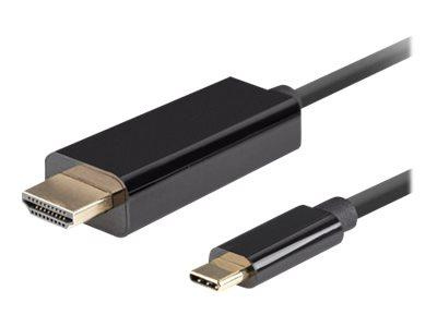 LANBERG Kabel USB-C M ->HDMI M 1.8m 4K 60Hz czarny