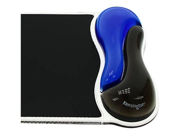 KENSINGTON 62401 Podkładka pod mysz Crystal Mouse Pad Wave - żelowa, niebiesko-czarna