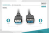 Kabel przedłużający USB 3.1 Gen.1 SuperSpeed 5Gbps Typ USB A/USB A M/Ż czarny 1,8m