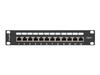 LANBERG PPF6-9012-B Lanberg Patch Panel 10, 12 port 1U, kat.6, czarny