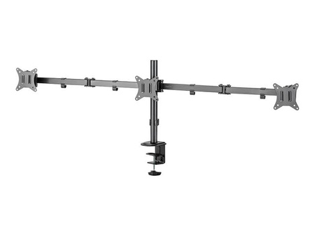 LOGILINK BP0173 Triple monitor mount 17-27inch arm length each 658 mm aluminum