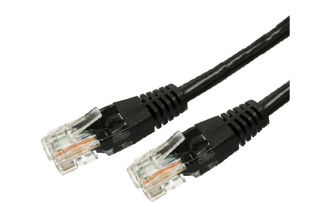 Kabel Patchcord miedziany kat.6A RJ45 UTP 3m. czarny