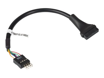 AKYGA Adapter z kablem AK-CA-75 USB 9 pin m / USB 19 pin f 20cm