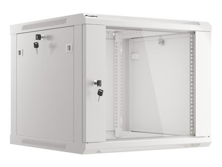 Szafa instalacyjna Rack wisząca 19" 9U 600x600 szara Lanberg (flat pack)