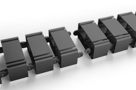 Maskownica organizer do okablowania (kręgosłup) rogulowana elastyczna 1.3m czarna