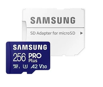 SAMSUNG PRO Plus 256GB microSD UHS-I U3 Full HD 4K UHD 180MB/s Read 130MB/s Write Memory Card Incl. SD-Adapter 2023 (P)