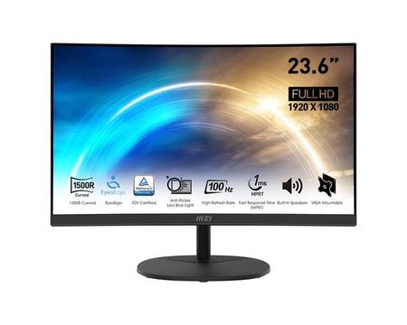 Monitor 23.6 cala PRO MP2412C LED/FHD/Curved/100Hz/czarny