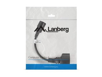 LANBERG CA-C14E-10CC-0018-BK Lanberg przedłużacz kabla zasilającego IEC 320 C14->SCHUKO(F))