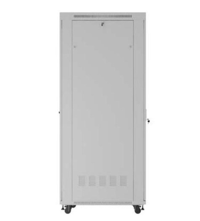 Szafa instalacyjna rack stojąca 19" 47U 800x1200 szara drzwi perforowane LCD ( flat pack) V2