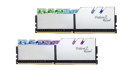 G.SKILL TRIDENTZ ROYAL RGB DDR4 2X16GB 3600MHZ CL16 XMP2 SILVER F4-3600C16D-32GTRSC