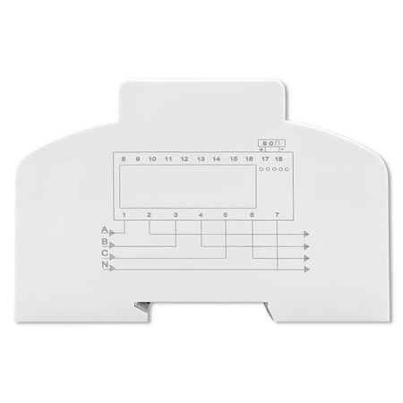 QOLTEC 50989 Trójfazowy dwukierunkowy elektroniczny licznik miernik zużycia energii na szynę DIN 400V 100A LCD 4P