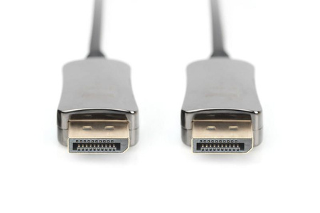 Kabel DIGITUS połączeniowy hybrydowy AOC DisplayPort 1.4 8K60Hz UHD DP/DP M/M czarny 15m