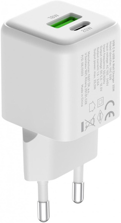 Ładowarka sieciowa USB C/A 20W/18W 3A Power delivery 3.0 QC3.0