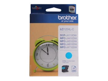 BROTHER LC125XLC Tusz Brother LC125XLC cyan 1 200str DCP-J4110DW / MFC-J4410DW / MFC-J4510DW
