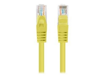 PATCHCORD KAT.6 UTP 0.25M ŻÓŁTY FLUKE PASSED LANBERG 10-PACK